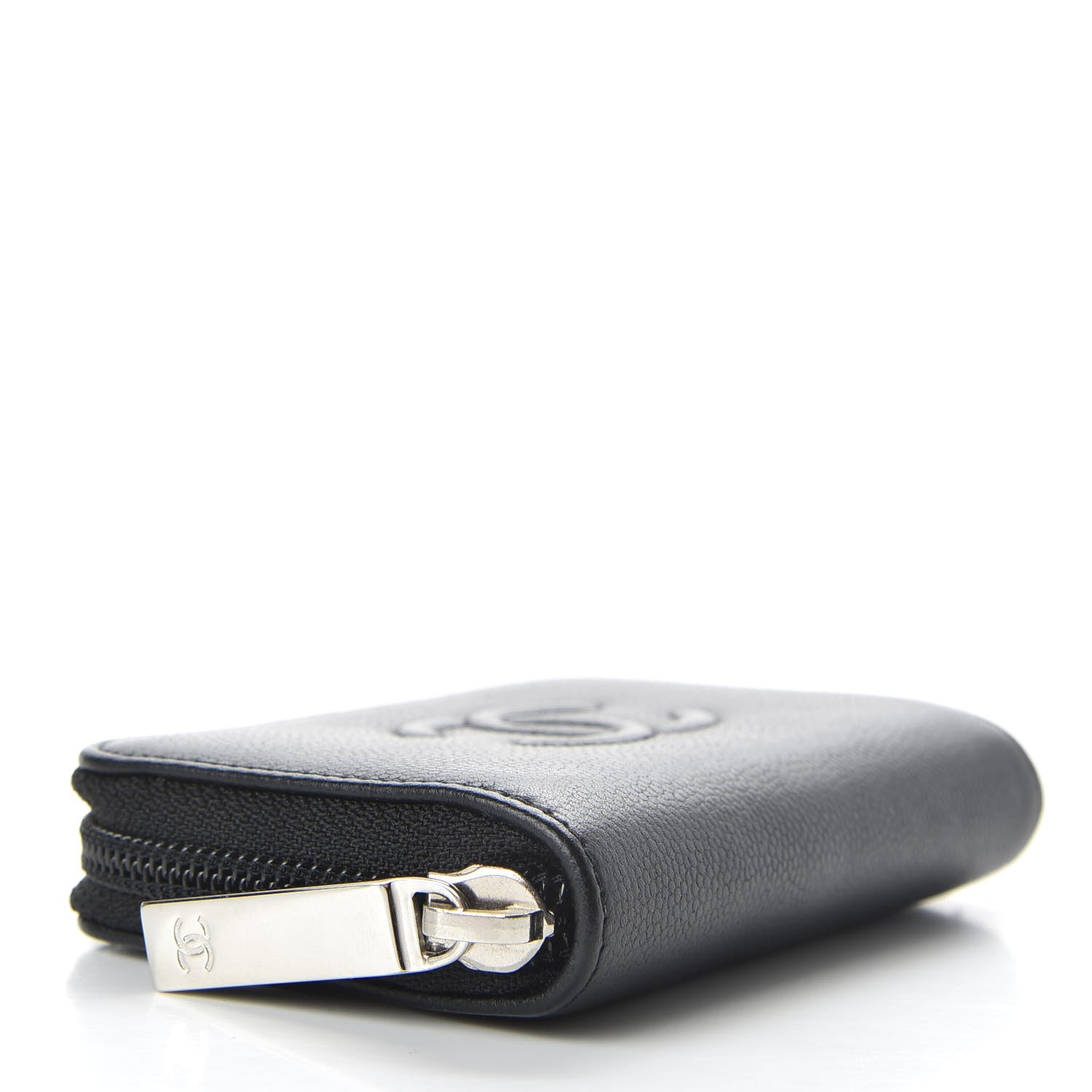 Chanel Caviar Timeless CC Zip Around Coin Purse Black 4 of 7