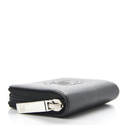 Chanel Caviar Timeless CC Zip Around Coin Purse Black 4 of 7