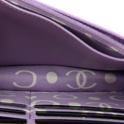 Chanel Caviar Quilted CC Logo Wallet on Chain WOC Purple 5 of 12