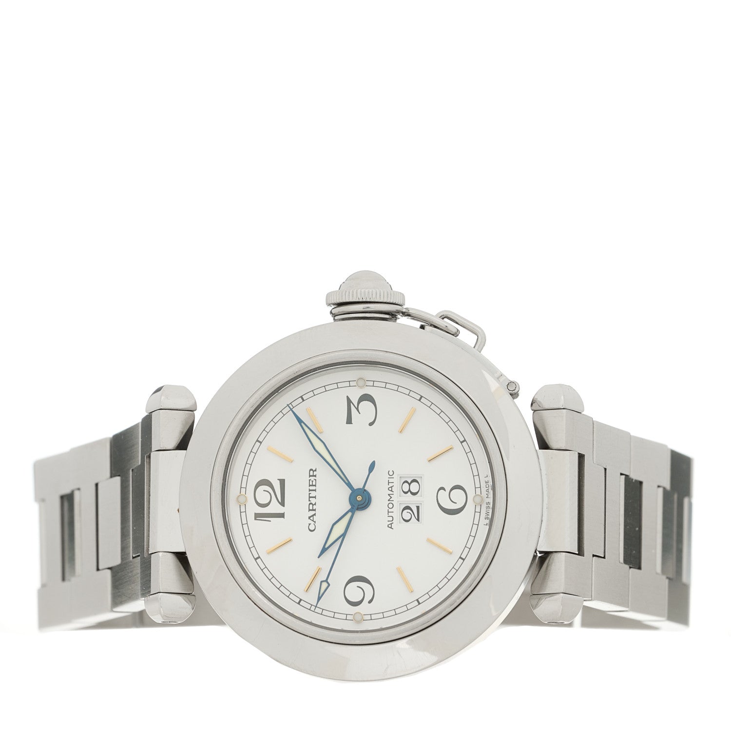 Cartier Stainless Steel 35mm Pasha C Big Date Automatic Watch 2 of 4