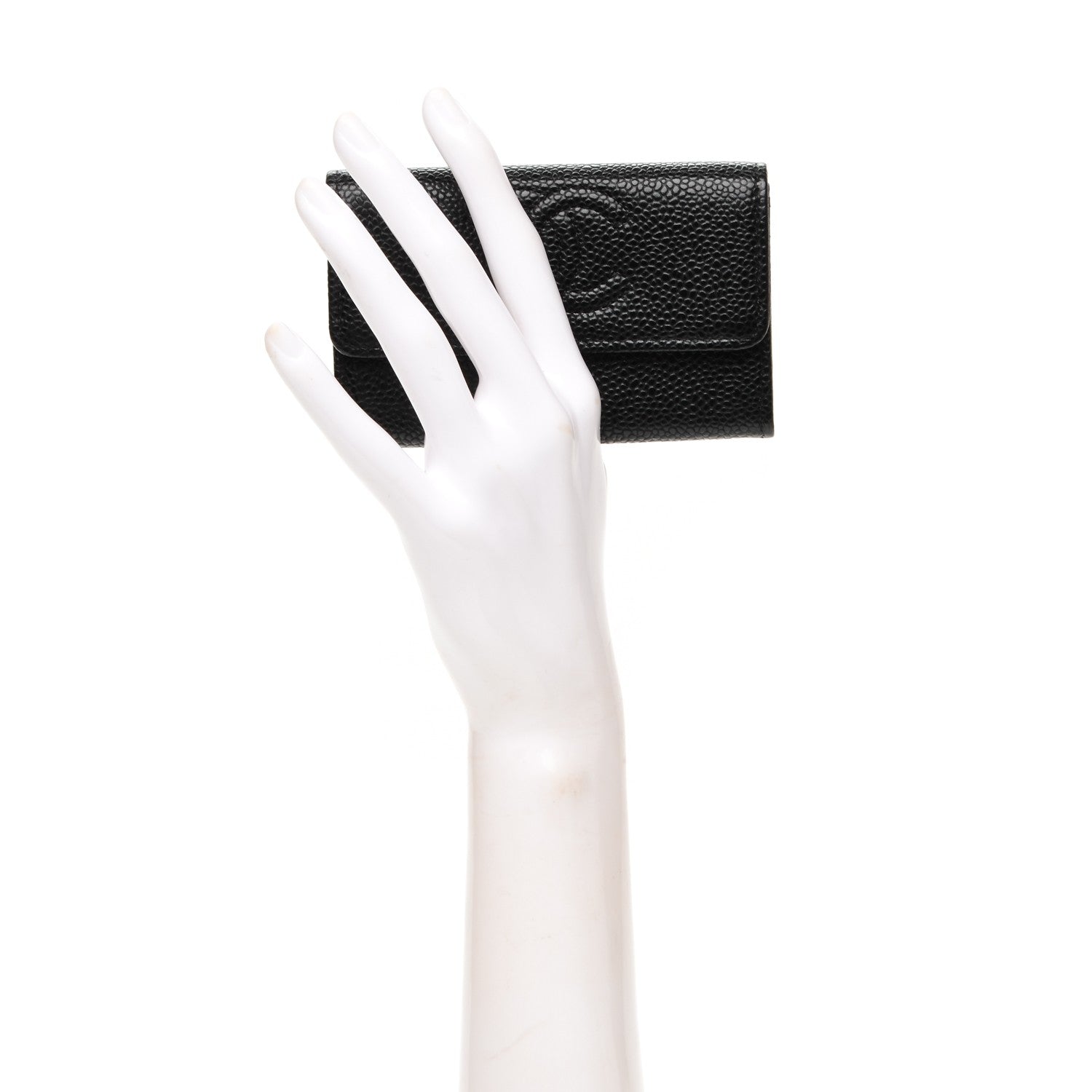 Chanel Caviar Timeless CC Flap Card Holder Black 2 of 8