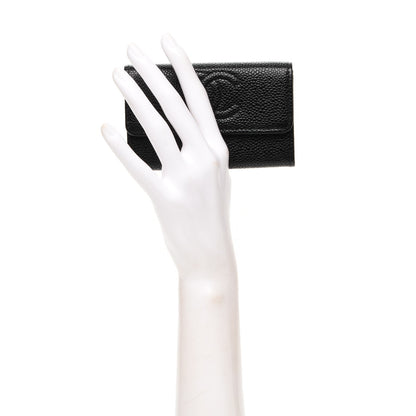 Chanel Caviar Timeless CC Flap Card Holder Black 2 of 8