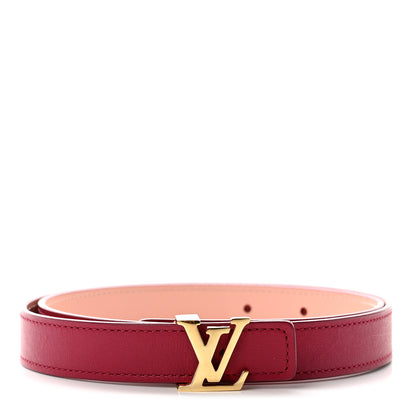 Louis Vuitton Calfskin 20mm LV Initiales Belt 70 28 Fuchsia 1 of 5