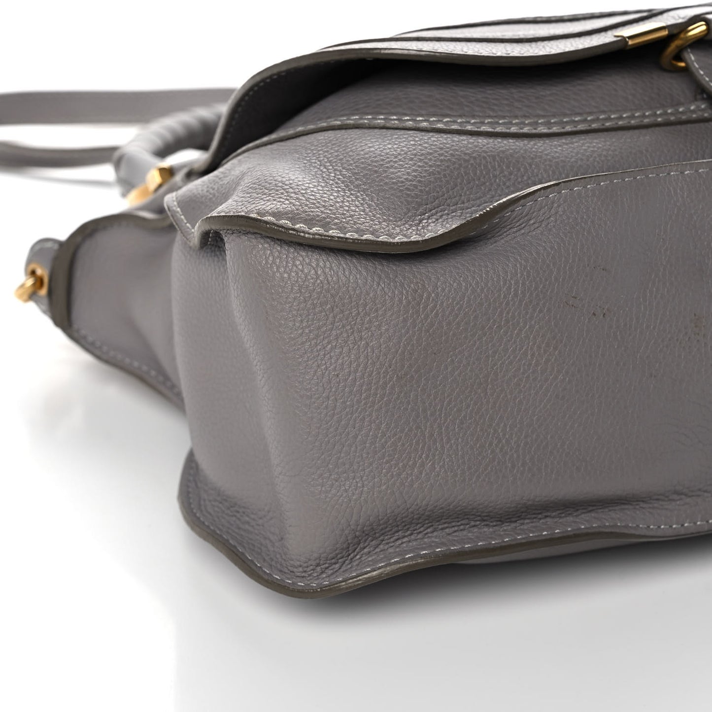 Calfskin Small Marcie Satchel Cashmere Grey