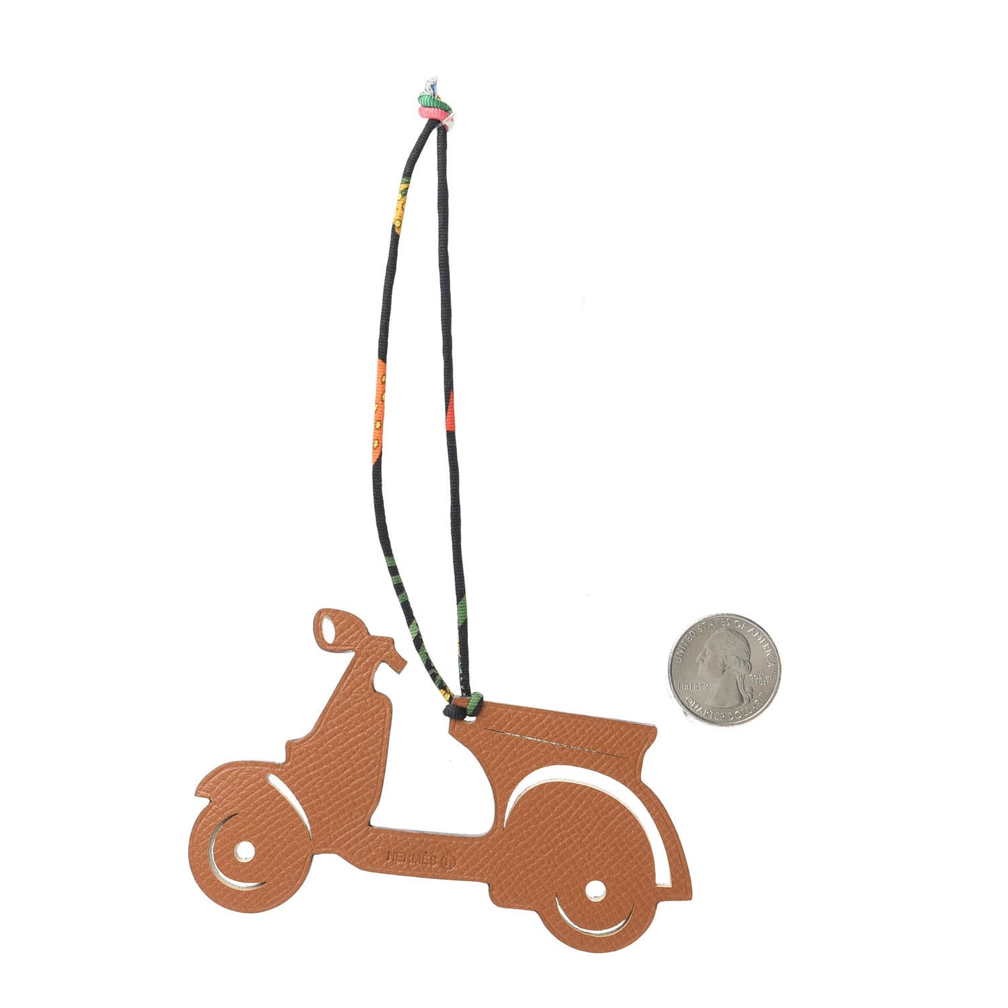Togo Epsom Petit H Scooter Bag Charm Beton Gold