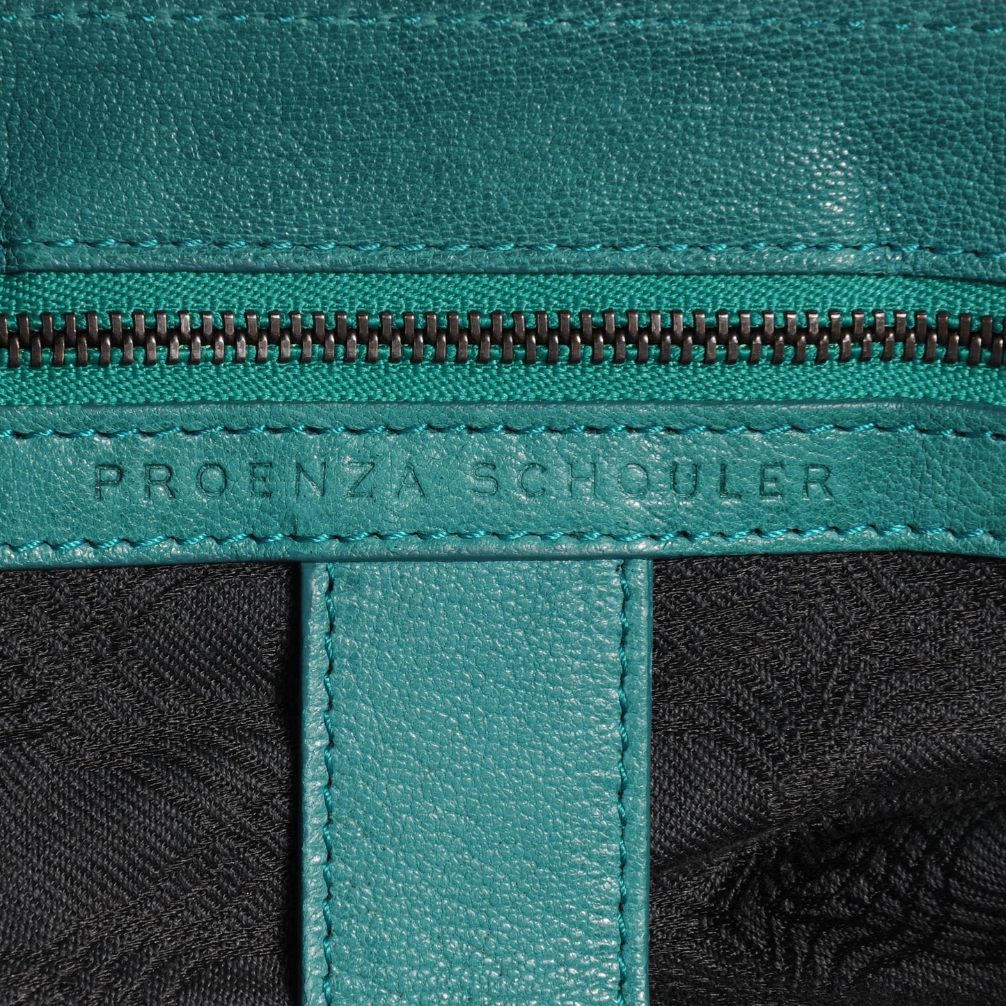 Lambskin PS1 Large Satchel Teal