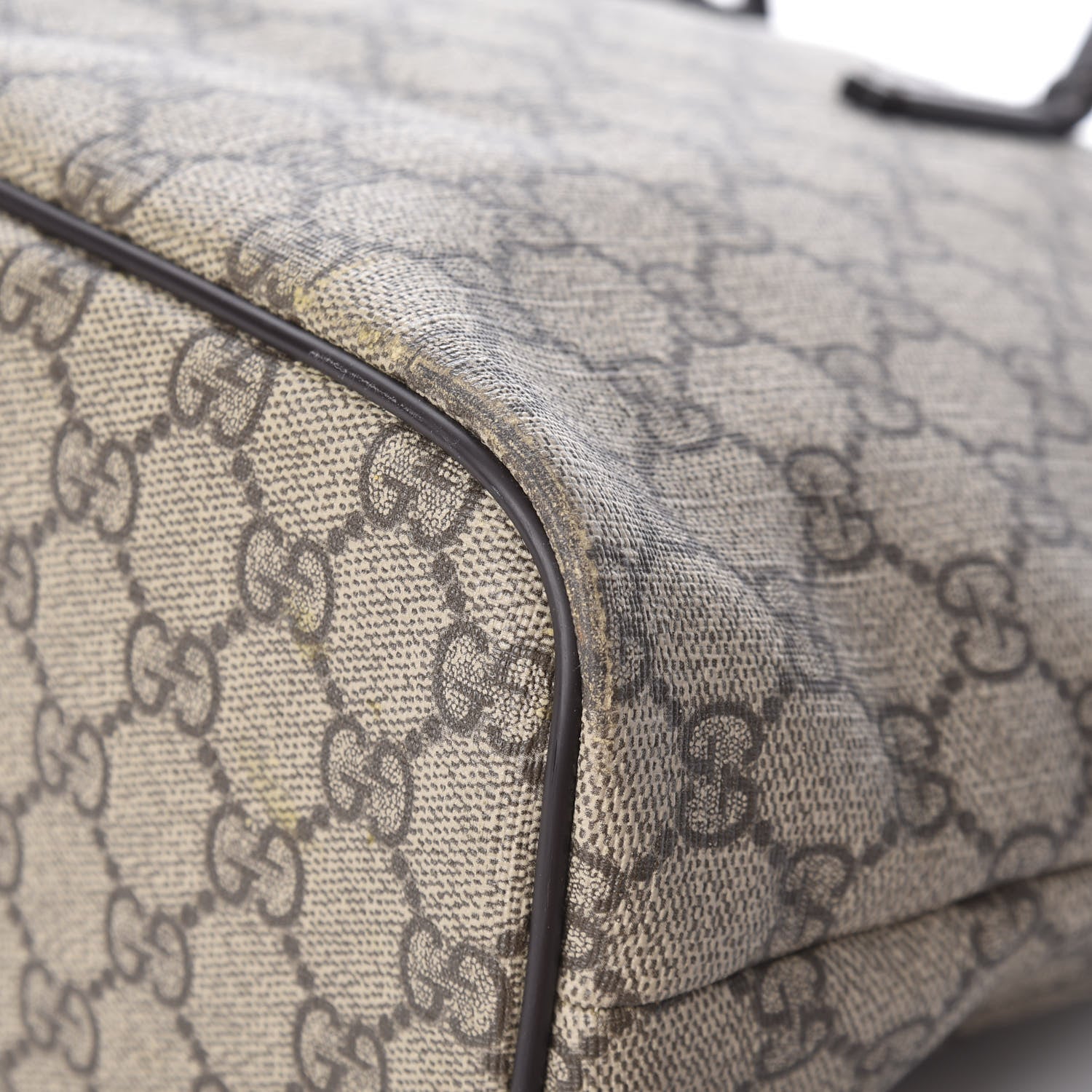 Gucci GG Supreme Monogram Medium Zippered Tote Dark Brown 22 of 27