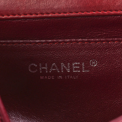 Chanel Patent Quilted Clutch With Chain Flap Red 7 of 13
