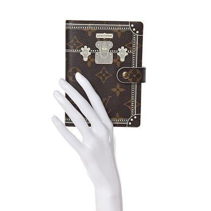 Louis Vuitton Monogram Trunk Small Ring Agenda Cover White 2 of 8