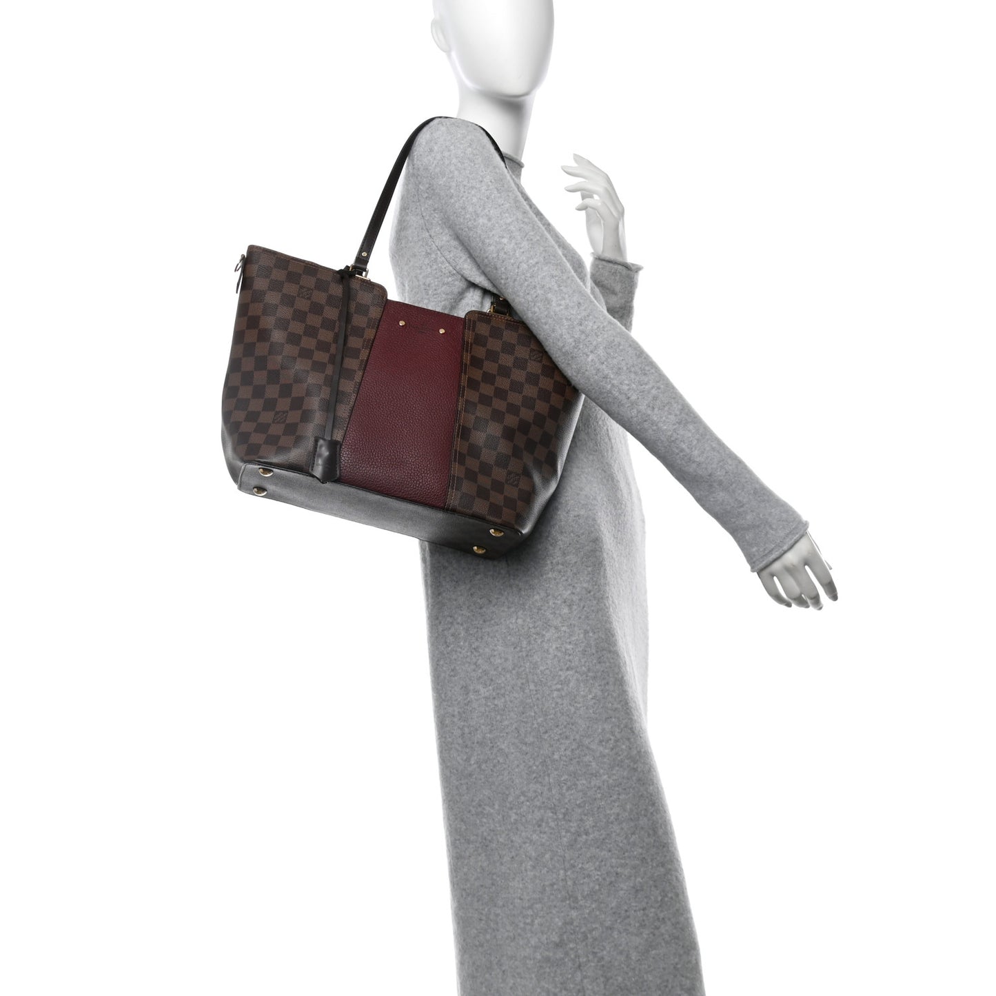 Damier Ebene Taurillon Jersey Bordeaux