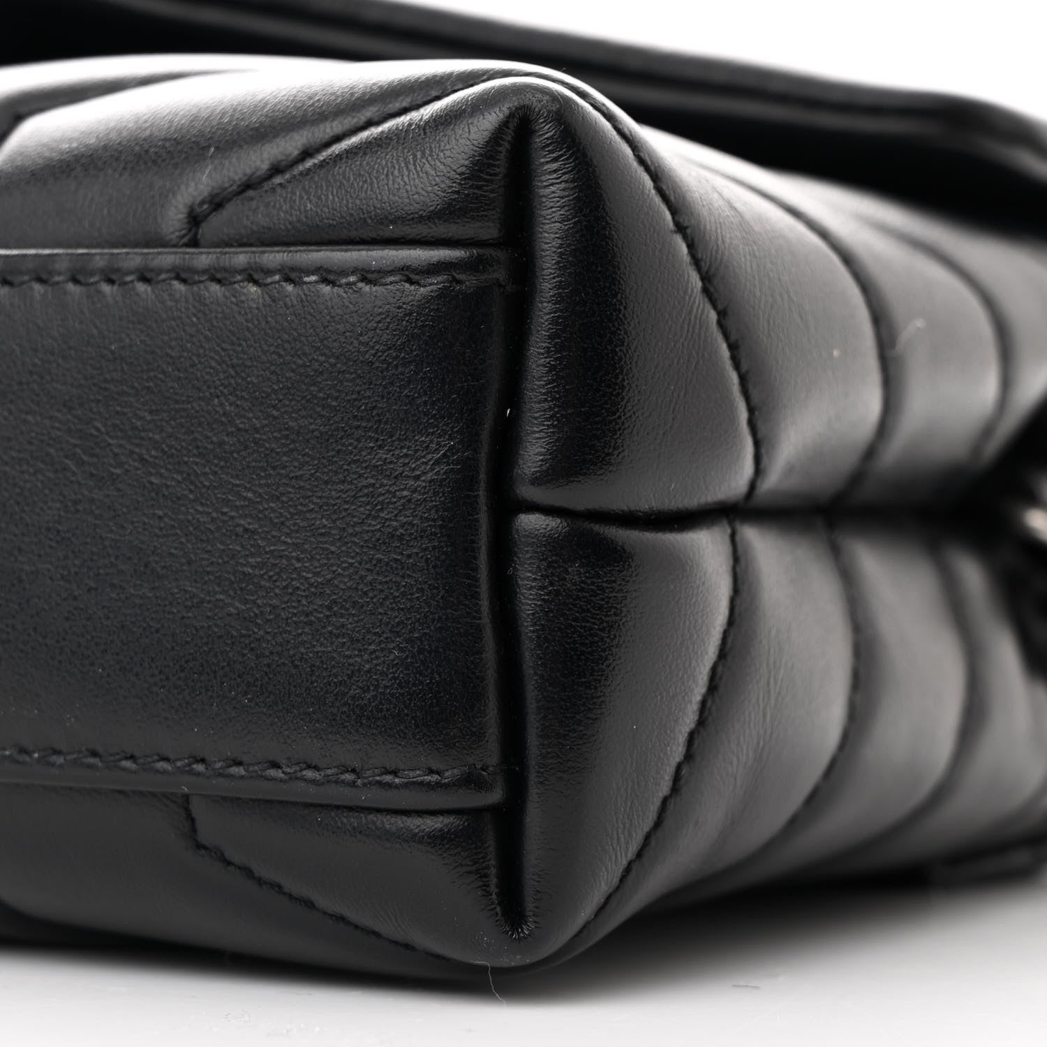 Saint Laurent Calfskin Y Quilted Monogram Toy Loulou Crossbody Bag Black 11 of 11