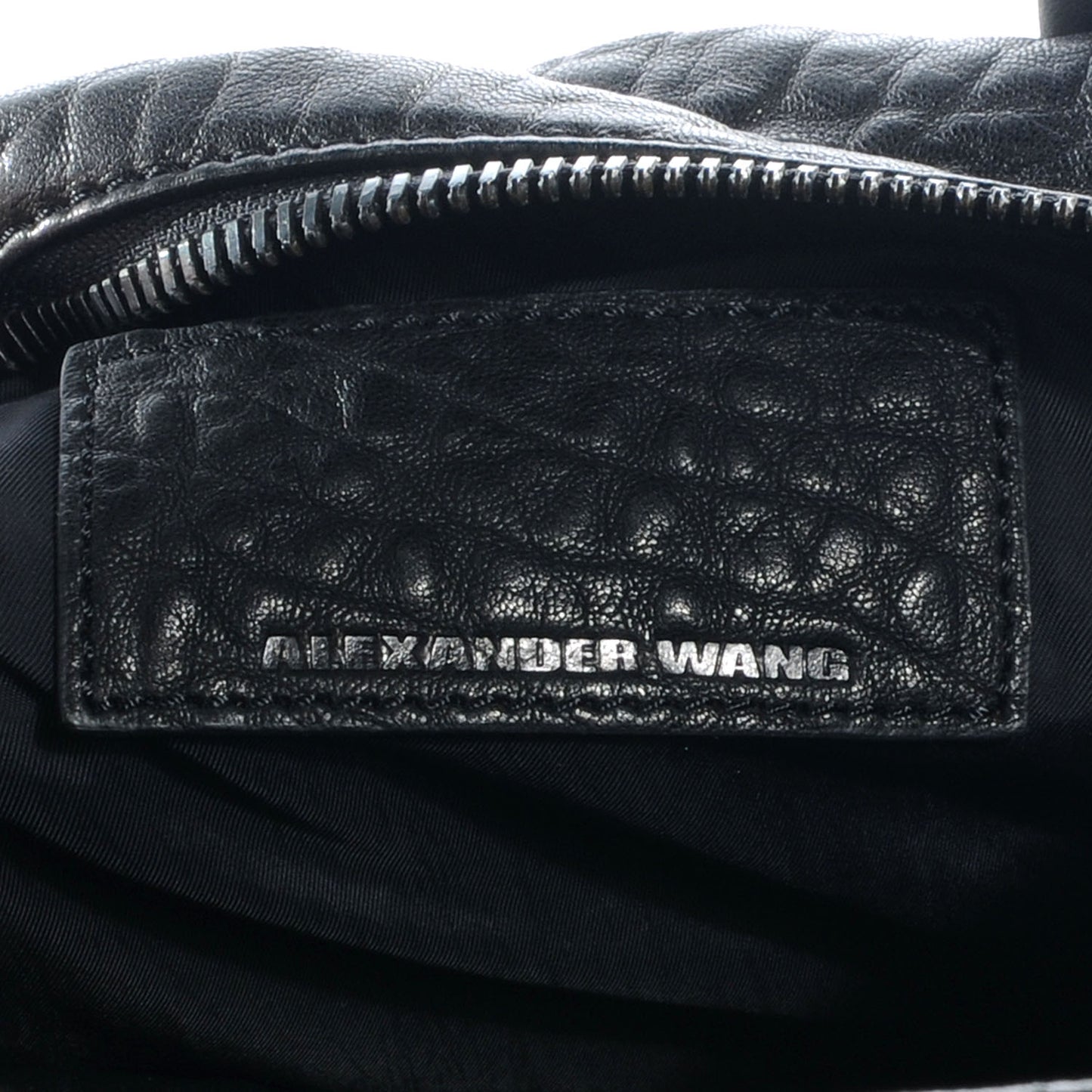 Pebbled Leather Rocco Black w Black Hardware