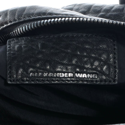 Alexander Wang Pebbled Leather Rocco Black w Black Hardware 6 of 7