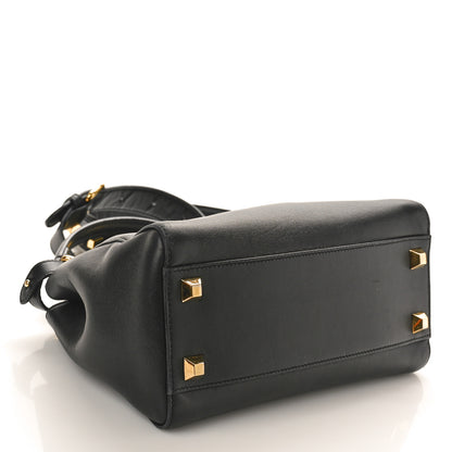 Fendi Nappa Studded Mini Peekaboo Iconic Satchel Black 4 of 12