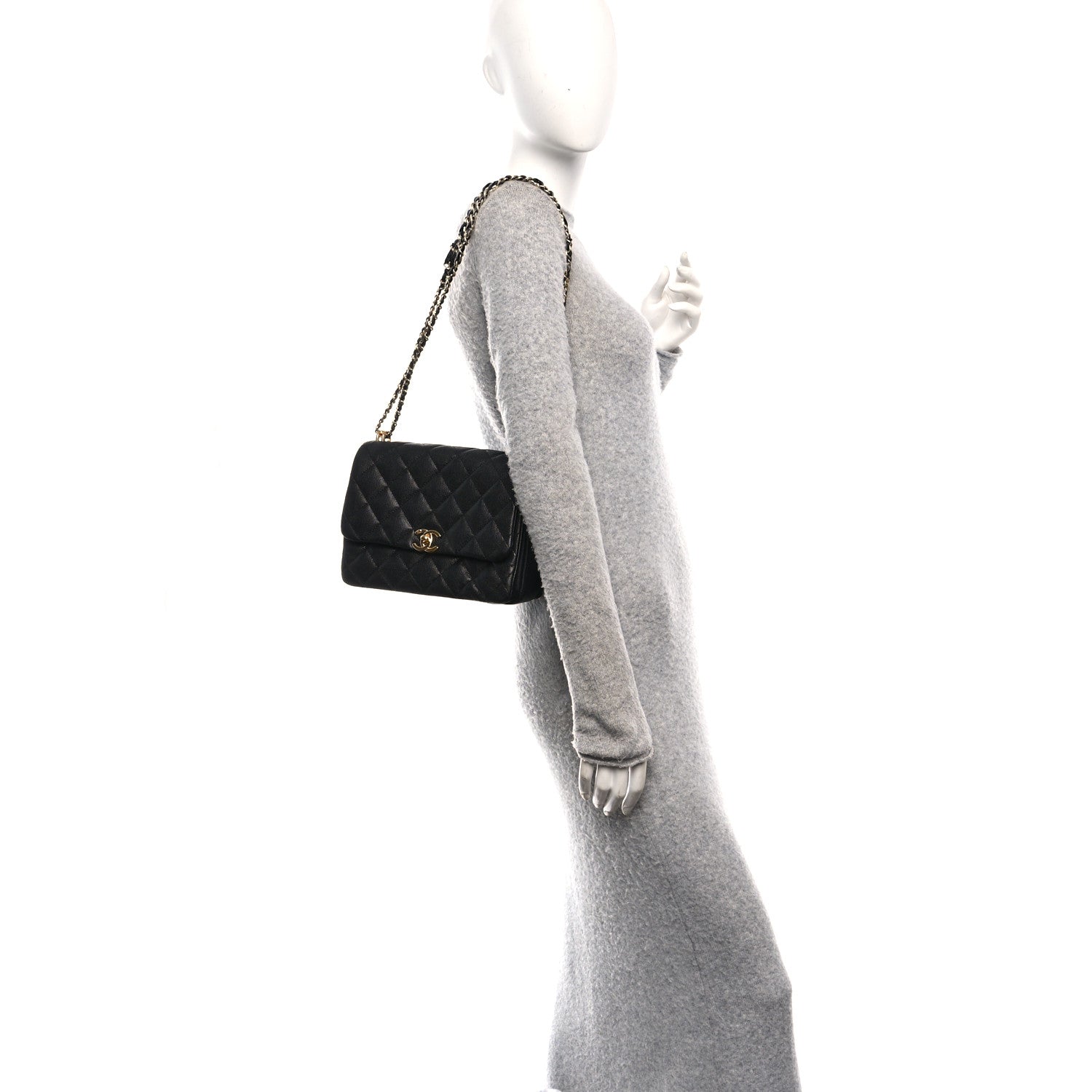 Chanel Caviar Quilted Coco First Flap Black 2 of 11