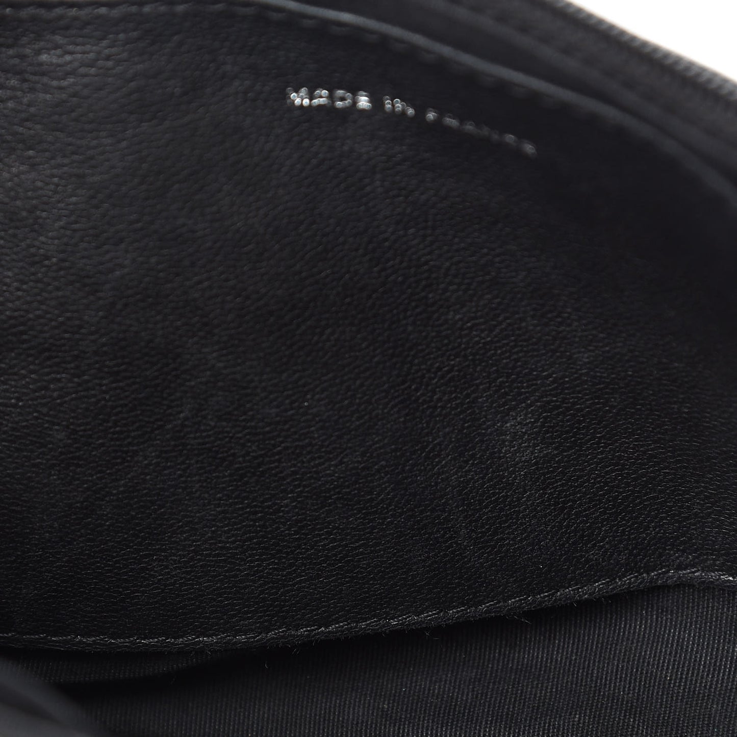 Lambskin Half Moon Wallet On Chain WOC Black