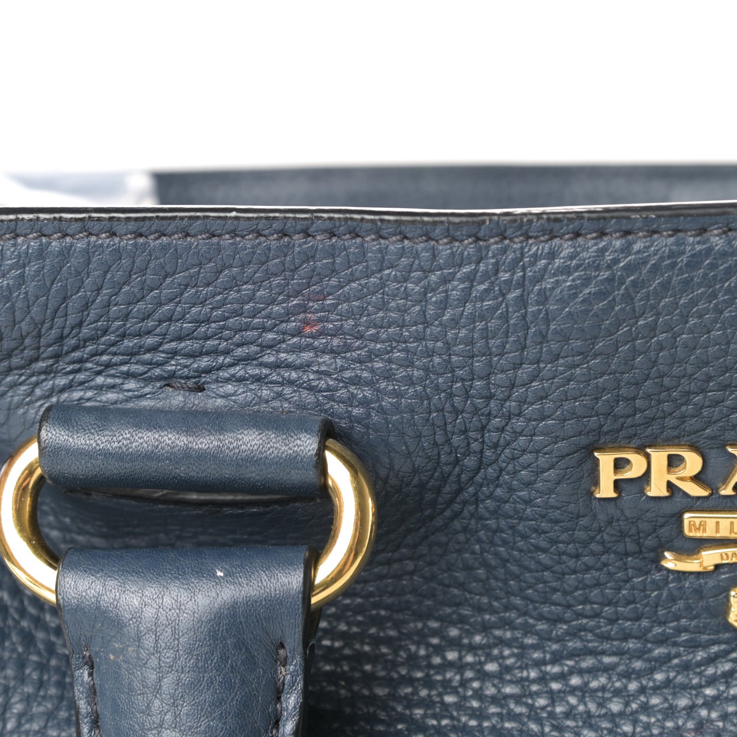 Prada Vitello Daino Shopping Tote Inchiostro 16 of 18