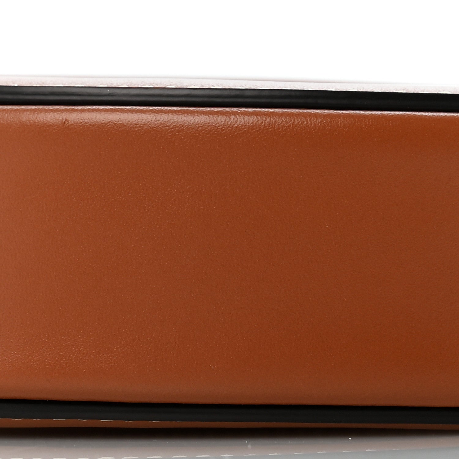 Celine Smooth Calfskin Cuir Small Triomphe Oval Crossbody Purse Tan 10 of 13