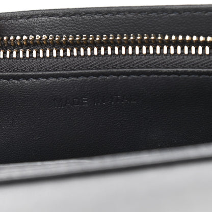 Christian Dior Metallic Patent Micro-Cannage Diorama Wallet on Chain Pouch Silver 6 of 10