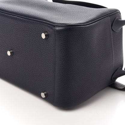 Hermes Taurillon Clemence Lindy 30 Bleu Nuit 7 of 10