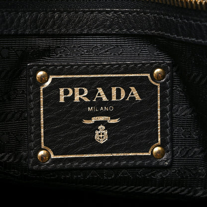 Prada Vitello Daino Tote Black 6 of 9
