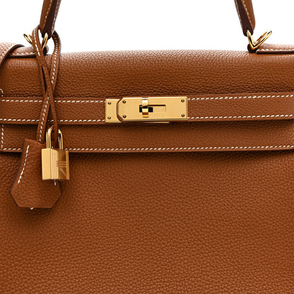 Hermes Togo Kelly Retourne 28 Gold 8 of 11