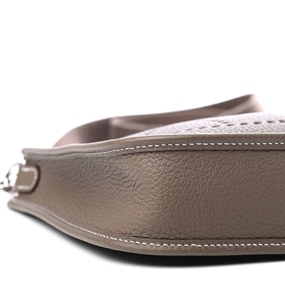 Hermes Taurillon Clemence Evelyne TPM Etoupe 9 of 10