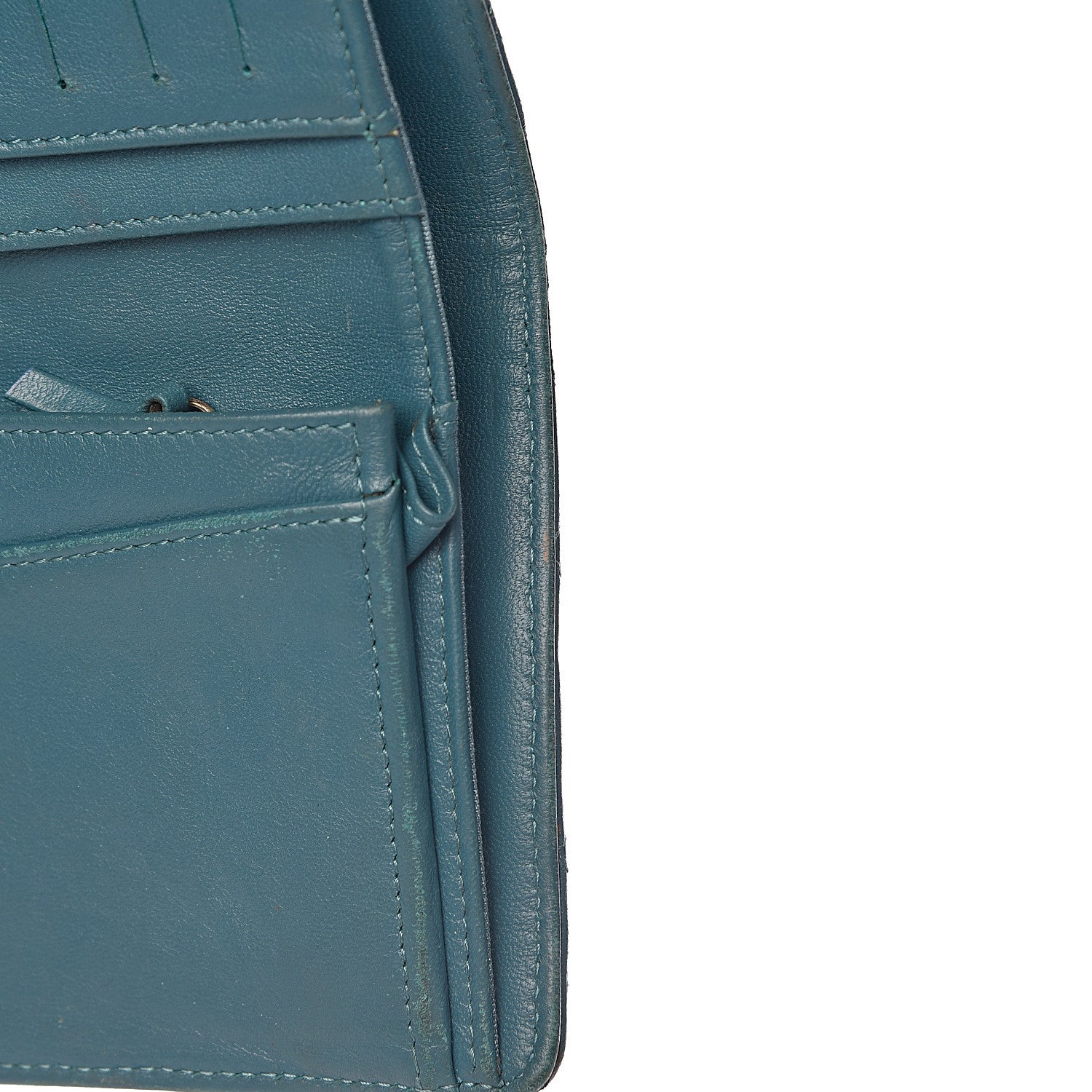 Chanel Lambskin Quilted Yen Wallet Blue 20 of 22