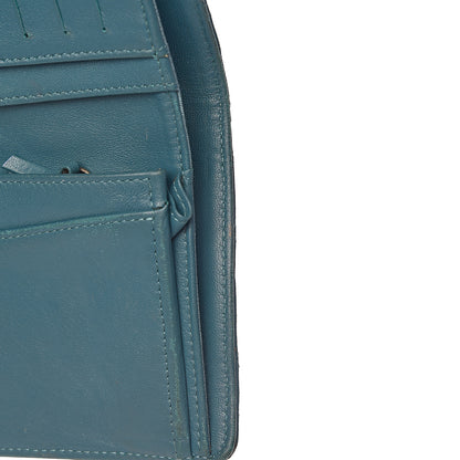 Chanel Lambskin Quilted Yen Wallet Blue 20 of 22