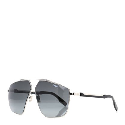 Christian Dior HOMME Metal Diorstreet1 Sunglasses Silver Black 1 of 7