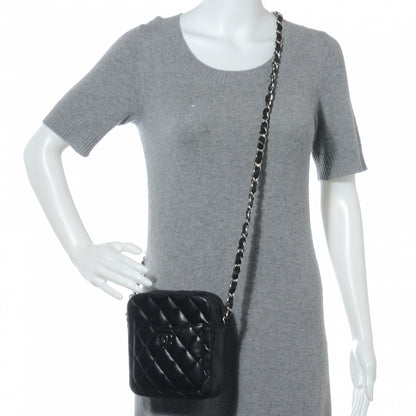 Chanel Lambskin Quilted Small Messenger Bag Black 2 of 7
