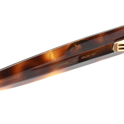 Gucci Round Frame Star Sunglasses GG0208S Tortoise 5 of 9