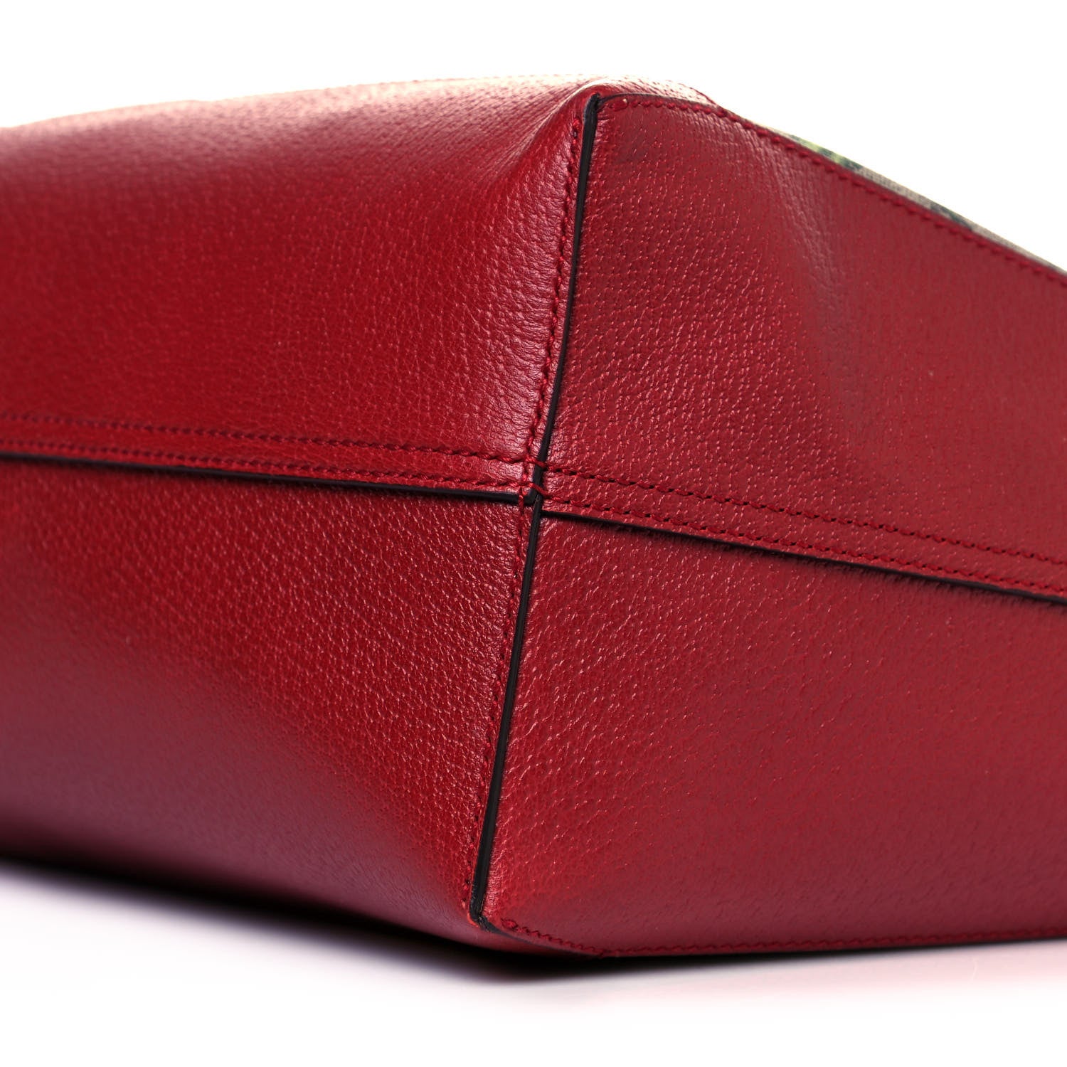 Gucci GG Supreme Monogram Flora Web Large Ophidia Tote Red 10 of 11