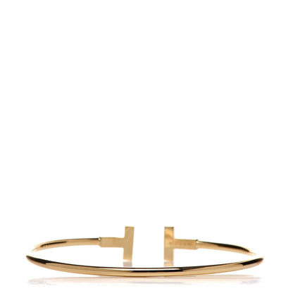 Tiffany 18K Yellow Gold T Wire Bracelet 3 of 4