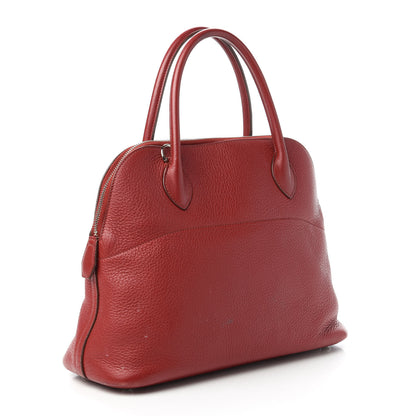 Hermes Taurillon Clemence Bolide 31 Rouge Casaque 3 of 11
