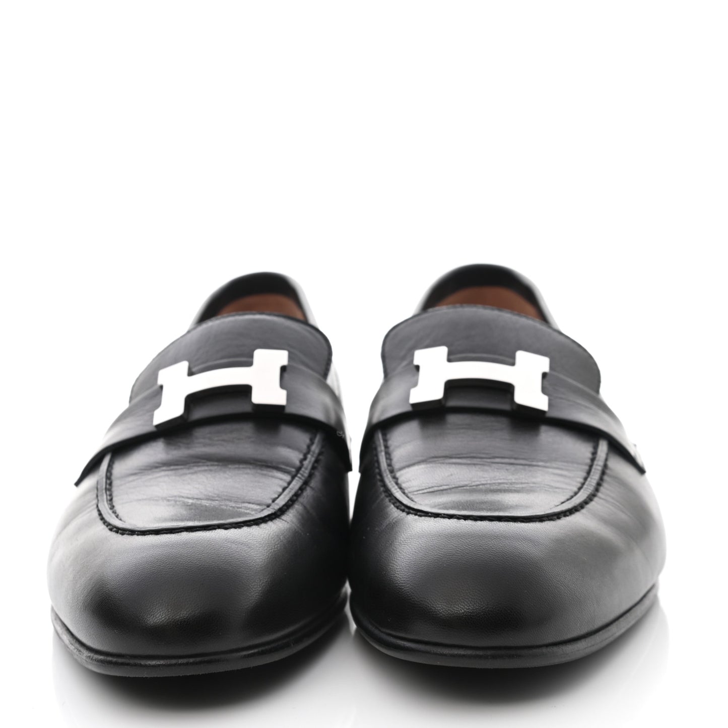 Goatskin Womens Paris Loafers 40 Black