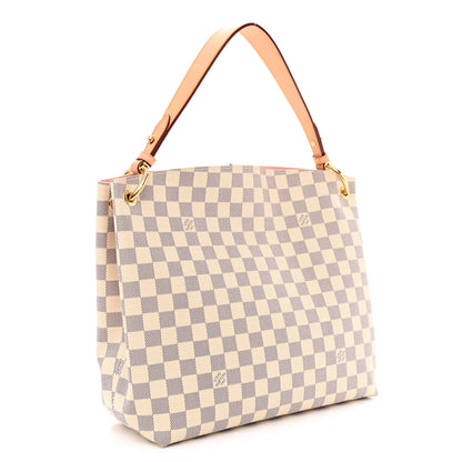 Louis Vuitton Damier Azur Graceful PM Rose Ballerine 3 of 9