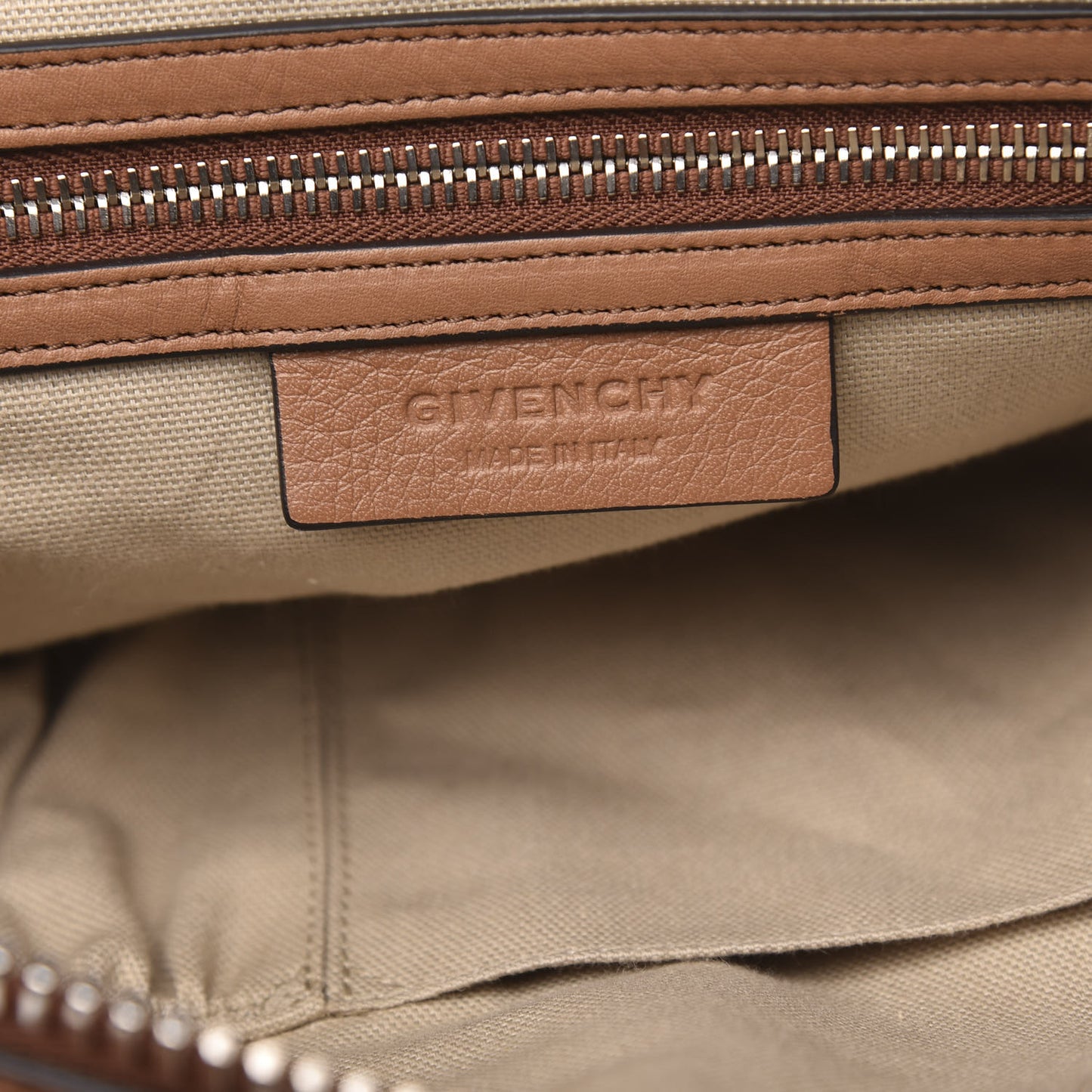 Grained Calfskin Small Nightingale Caramel