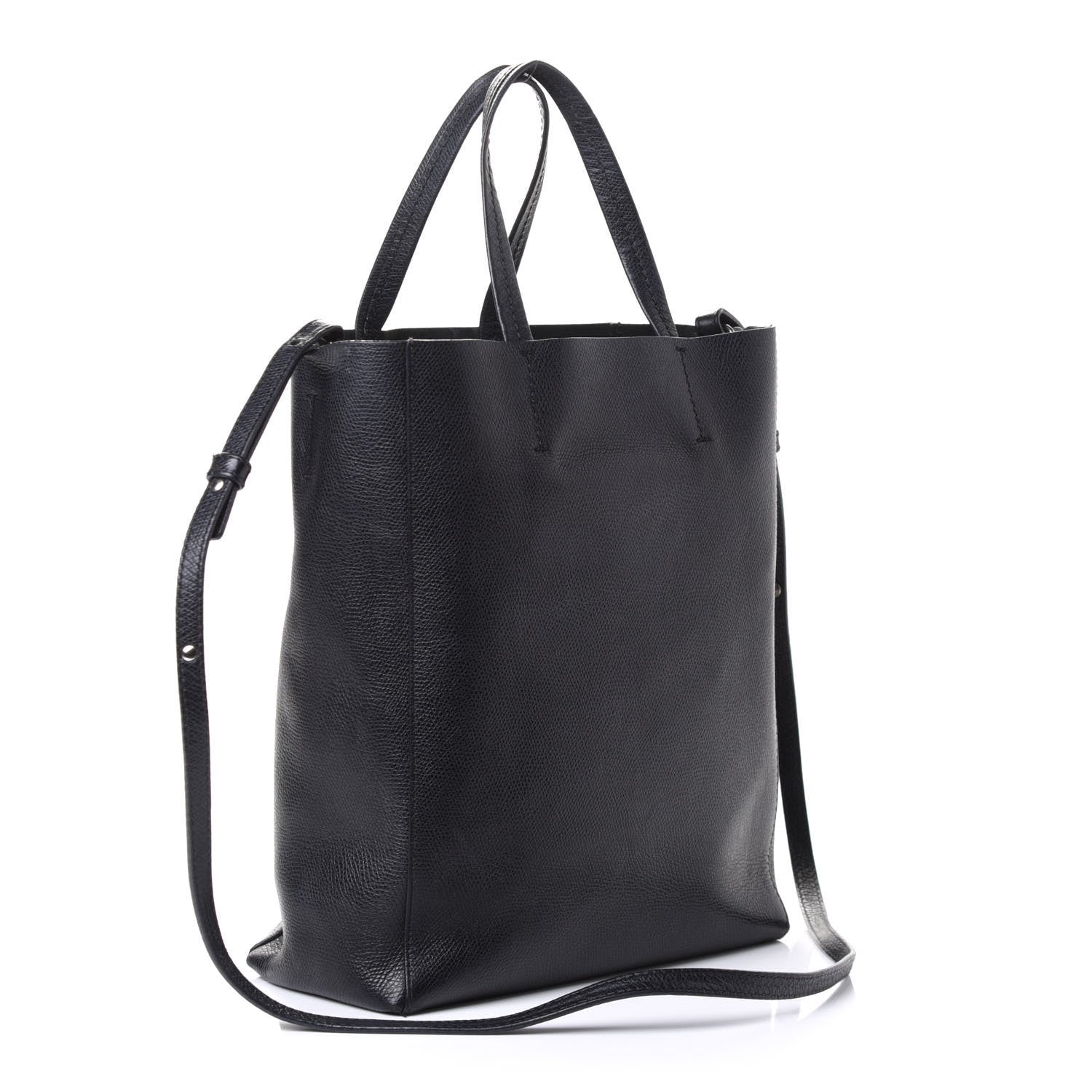 Celine Grained Calfskin Small Vertical Cabas Black 3 of 5