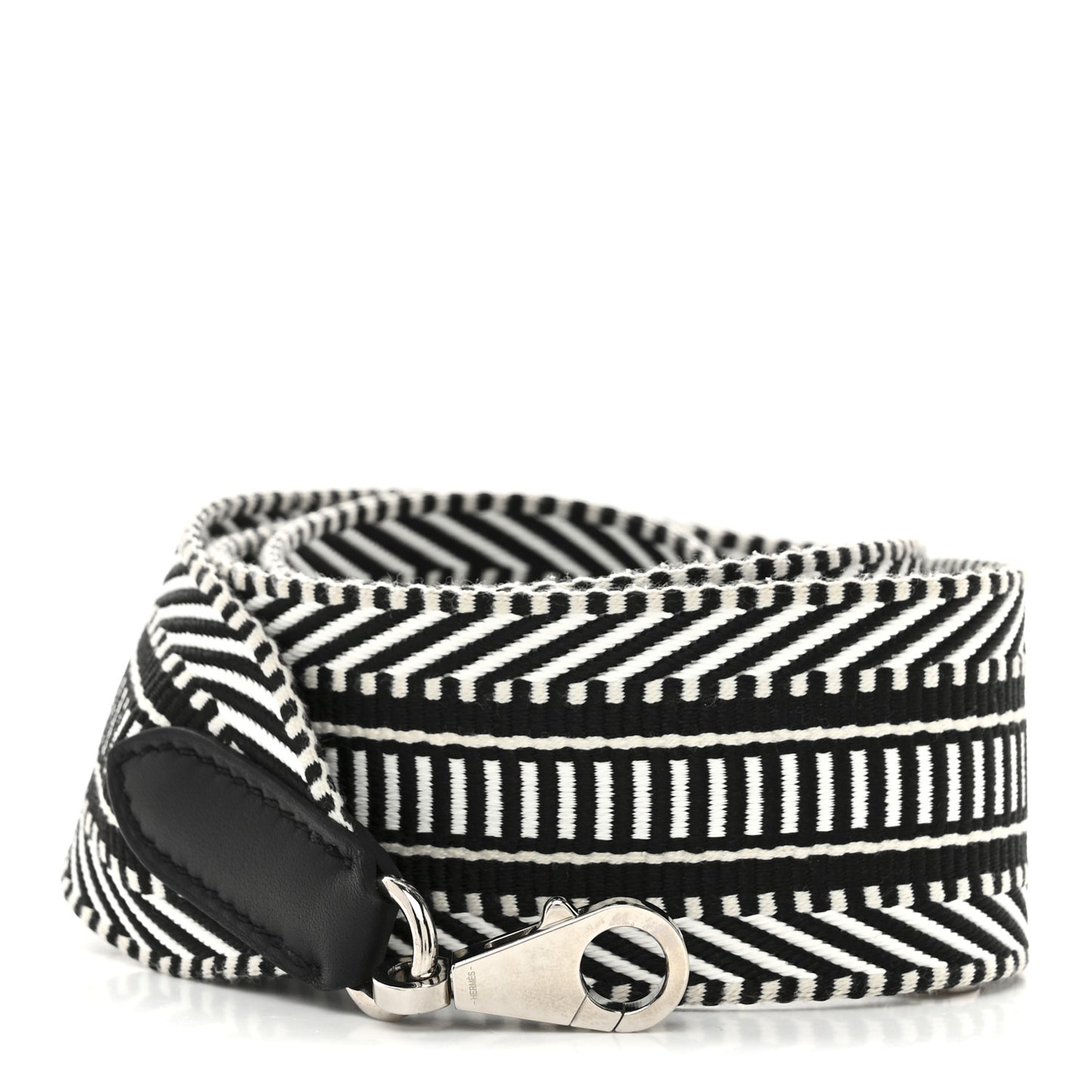 Toile Swift 50mm Sangle Cavale Shoulder Strap Black Ecru