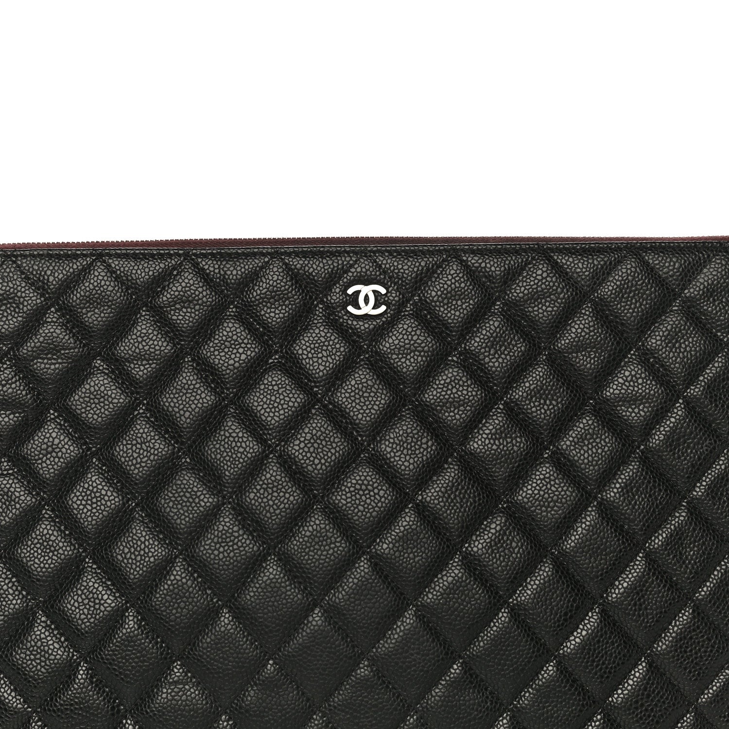 Chanel Caviar Quilted Large Cosmetic Case Black 8 of 10