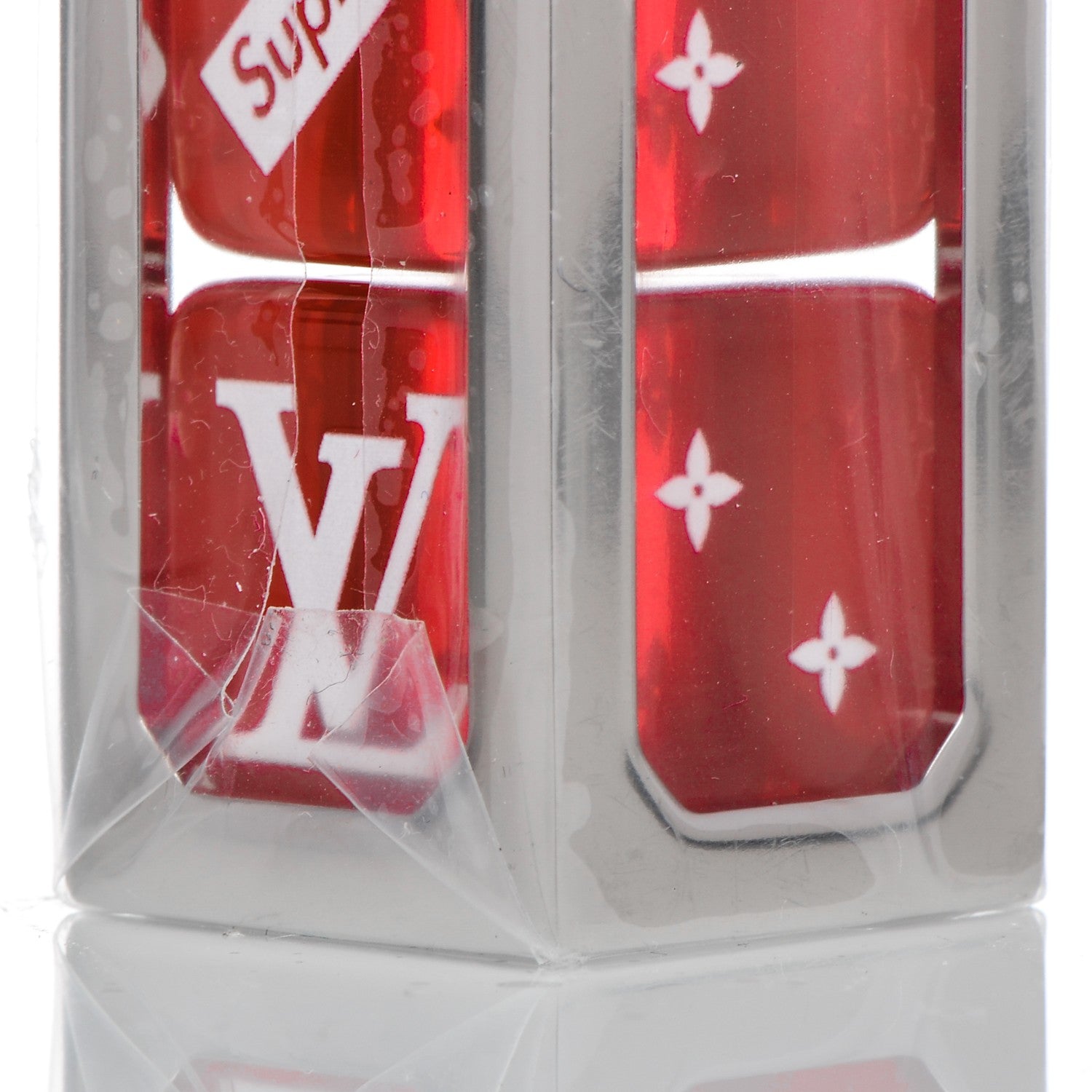 Louis Vuitton X SUPREME Dice Key Chain Bag Charm Red 193614