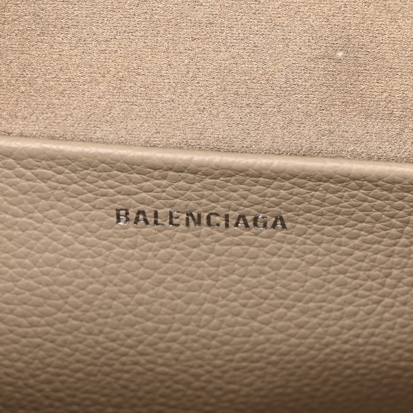 Calfskin Logo M Everyday Camera Bag Beige