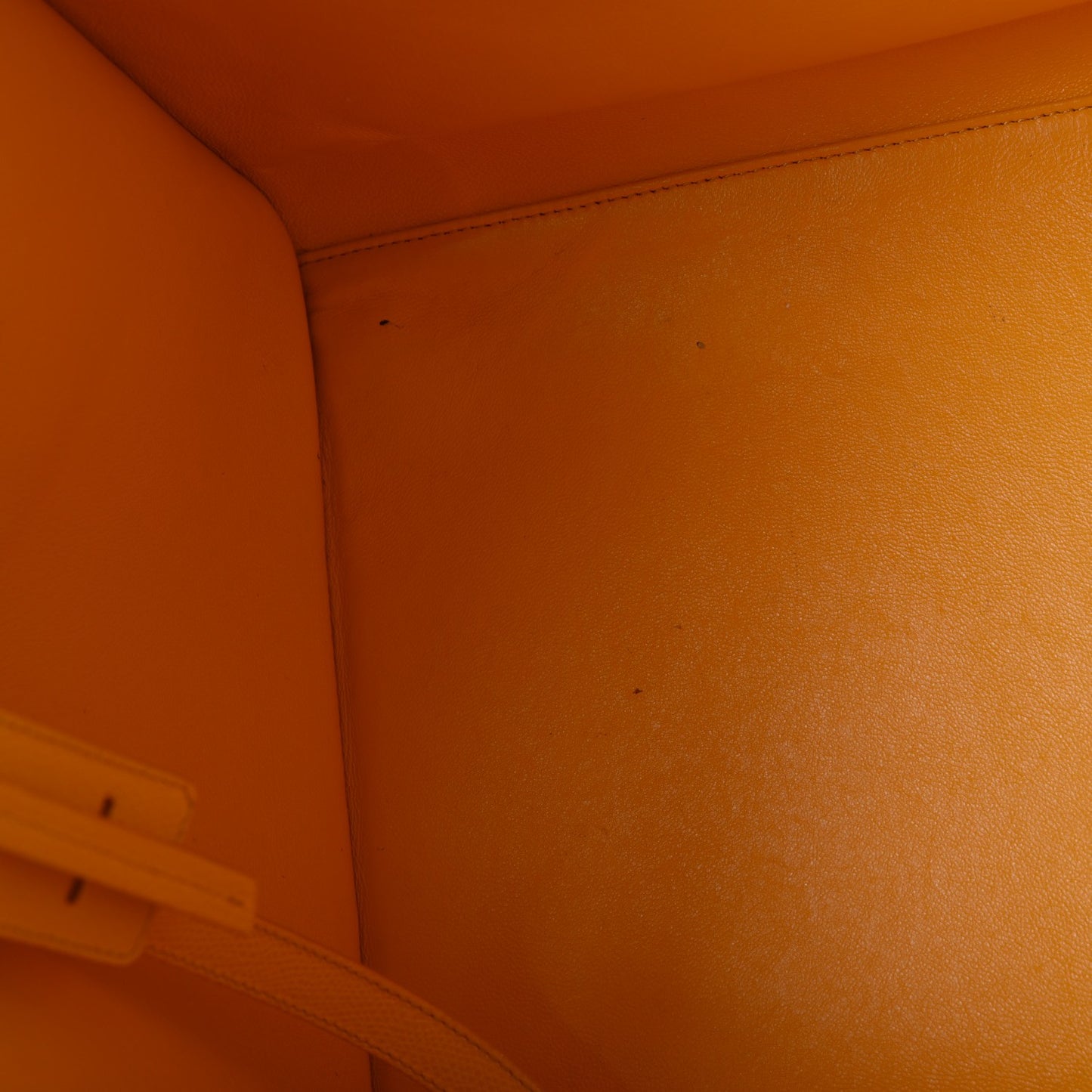 Grained Calfskin Medium Phantom Luggage Saffron