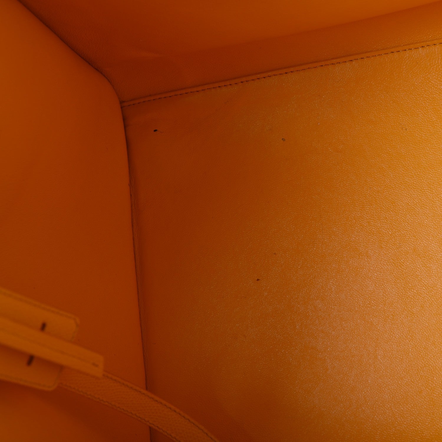 Celine Grained Calfskin Medium Phantom Luggage Saffron 27 of 29