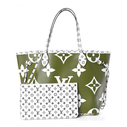Louis Vuitton Monogram Giant Neverfull MM Kaki 1 of 10