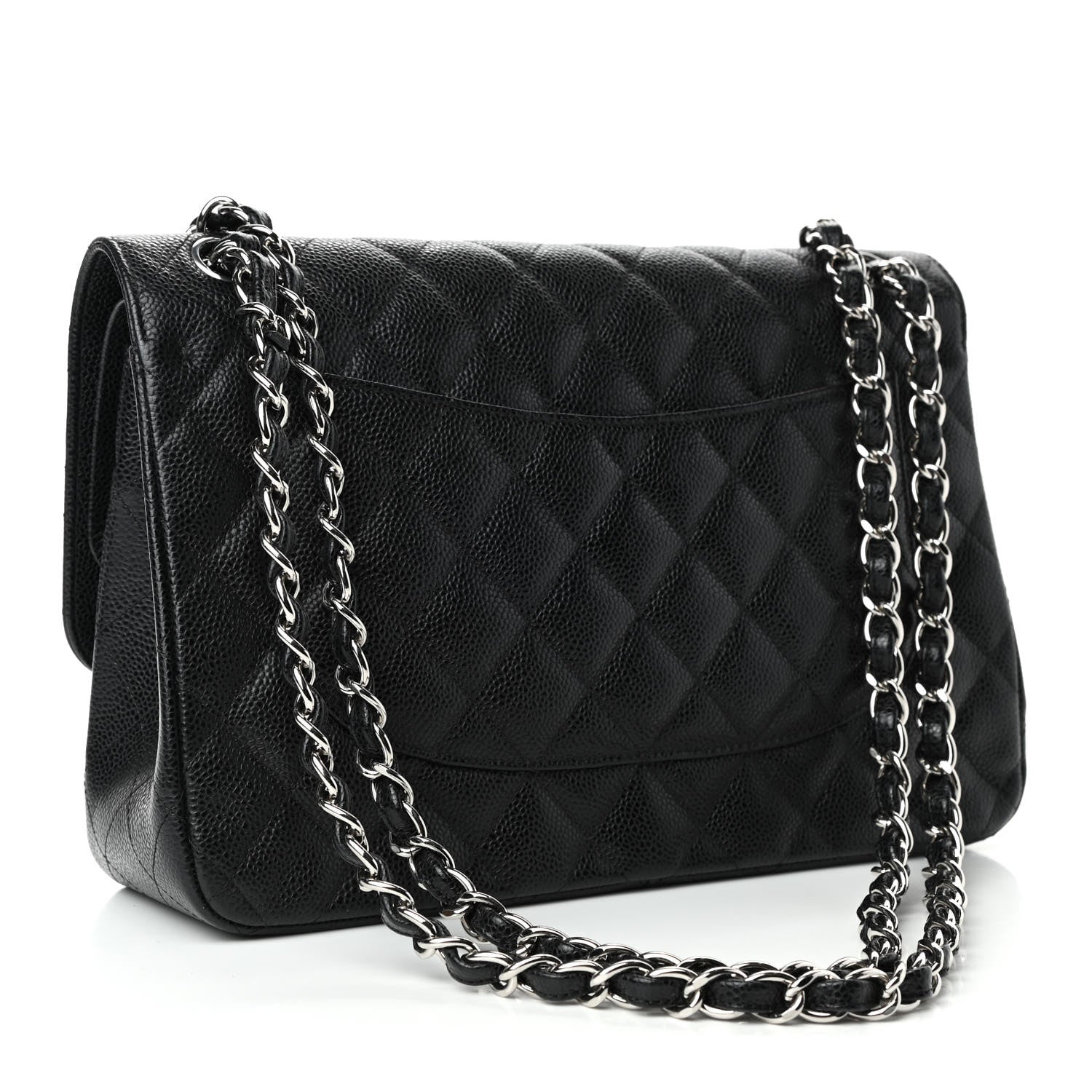 Chanel Caviar Quilted Jumbo Double Flap Black 2 of 4