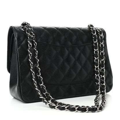 Chanel Caviar Quilted Jumbo Double Flap Black 2 of 4