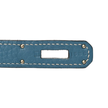 Hermes Taurillon Clemence Kelly Retourne 32 Blue Jean 7 of 11