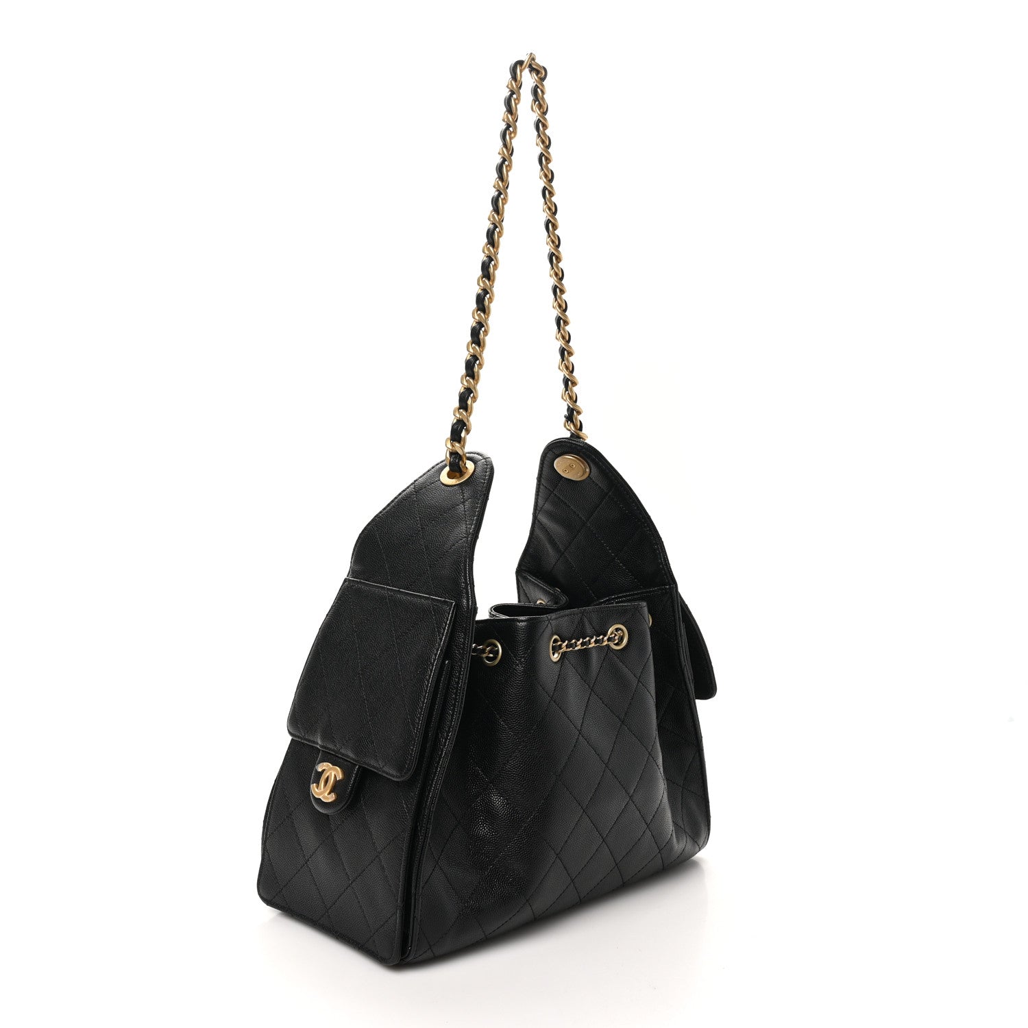 Chanel Caviar Quilted Small Chanel 25 Handbag Black 3 of 11
